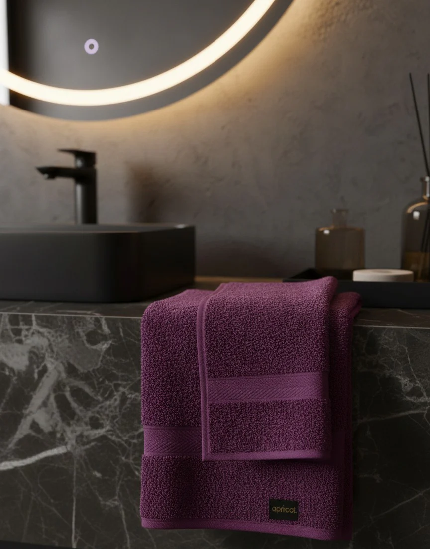 1 PC Bath Towel-Magenta - Image 3