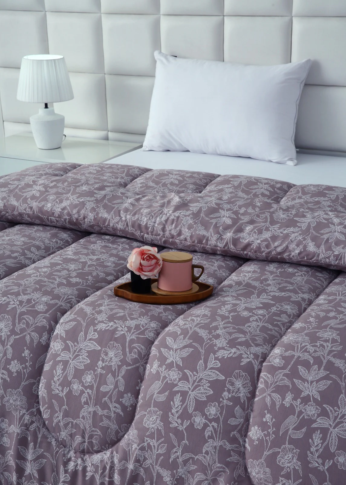 1 PC Single Razai-White Peonies - Image 3