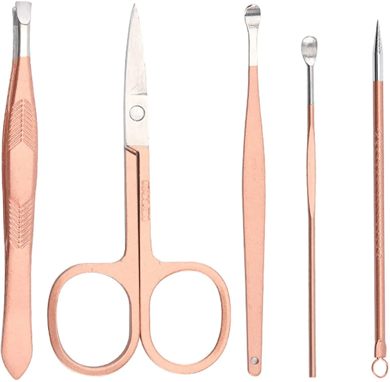 16 PCs Nail Clipper/Manicure & Pedicure Kit-Rose - Image 4