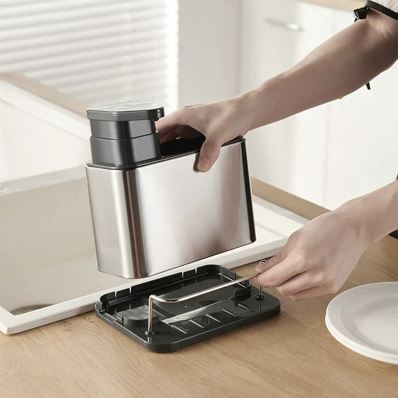 1PC Multi-Function Soap Dispenser with Storage Rack-SA2411-44 - Image 2