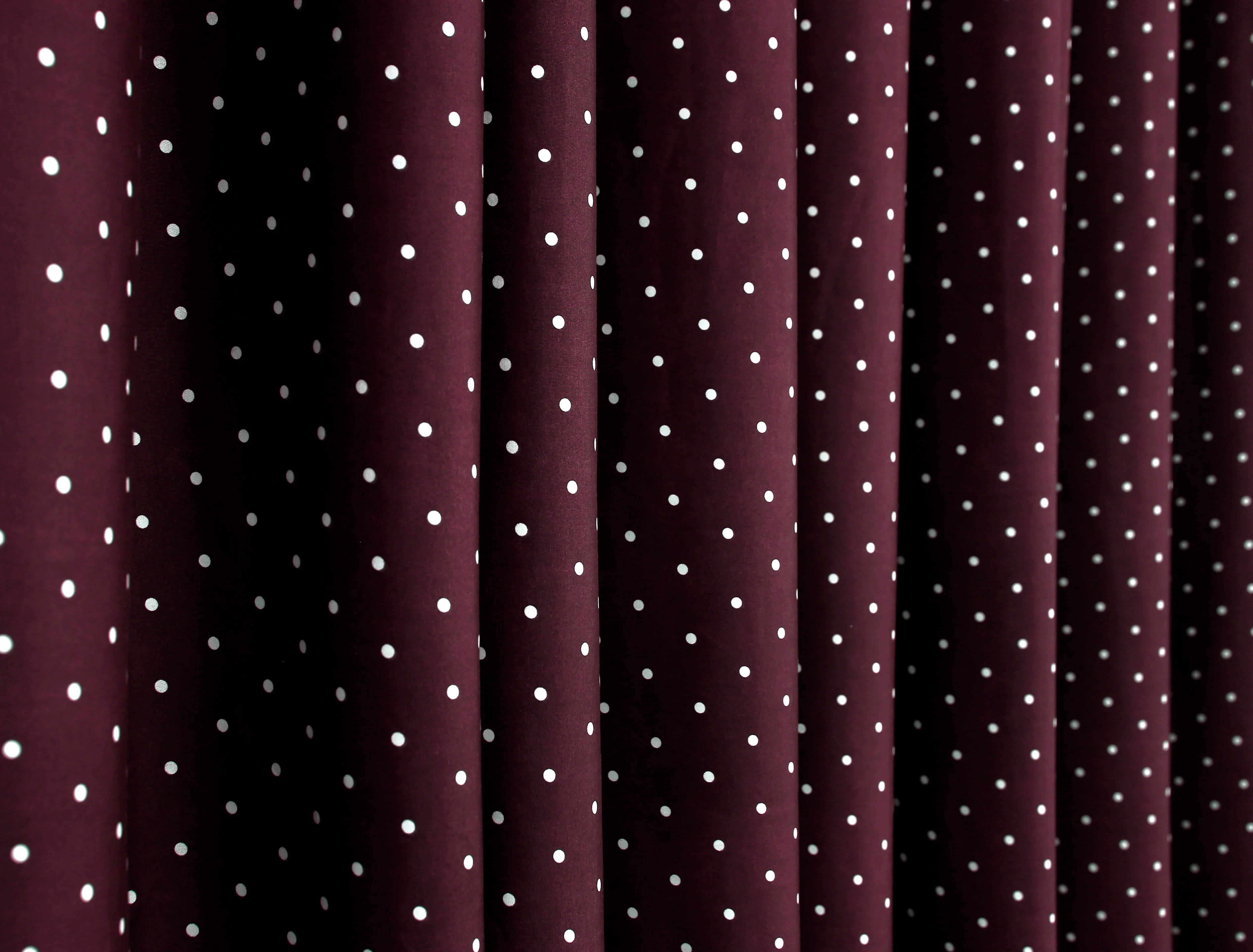 2 PCs Blackout Room Curtains-Plum Polka - Image 3