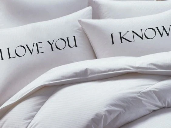 2 PCs Digital Printed Couple Pillow-LOVE - Image 2