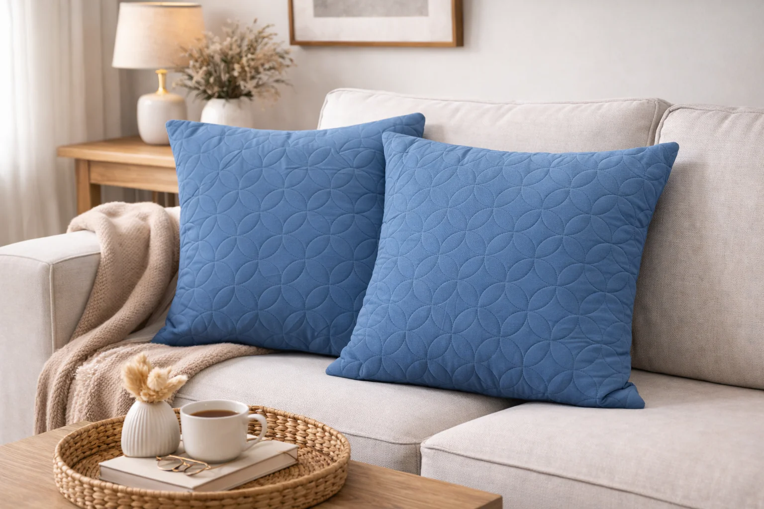 2 PCs Quilted Cushions-Patrol(Flower) - Image 2
