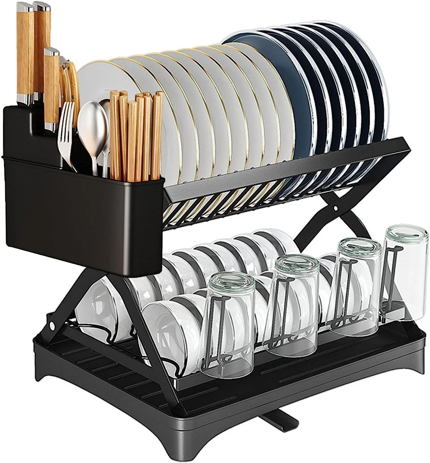 2-Tier Foldable Dish Drying Rack (SA2510-046) - Image 2