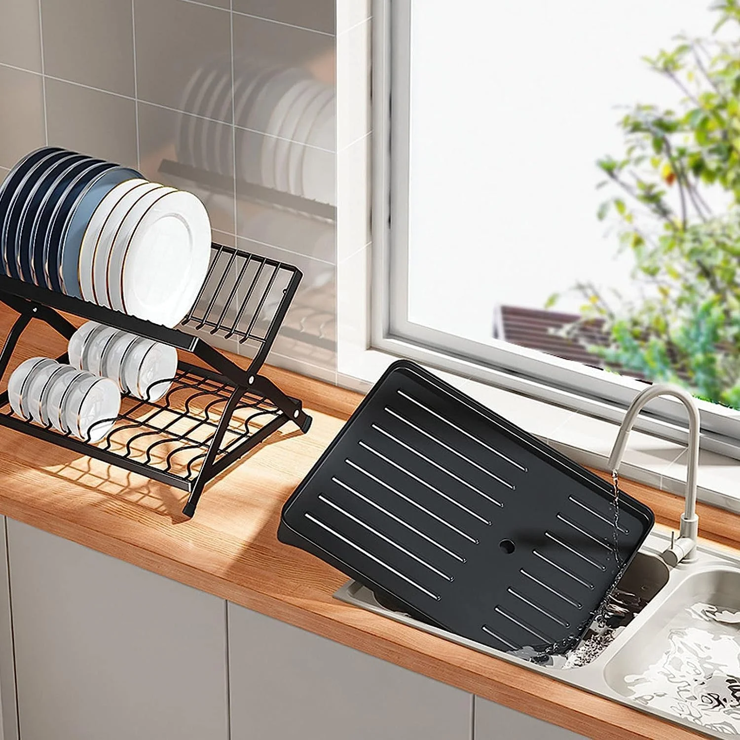2-Tier Foldable Dish Drying Rack (SA2510-046) - Image 6