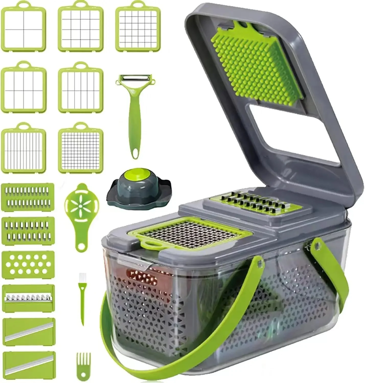 22PCs Multi-functional Food Chopper with Large Container-SA2411-47 - Image 6