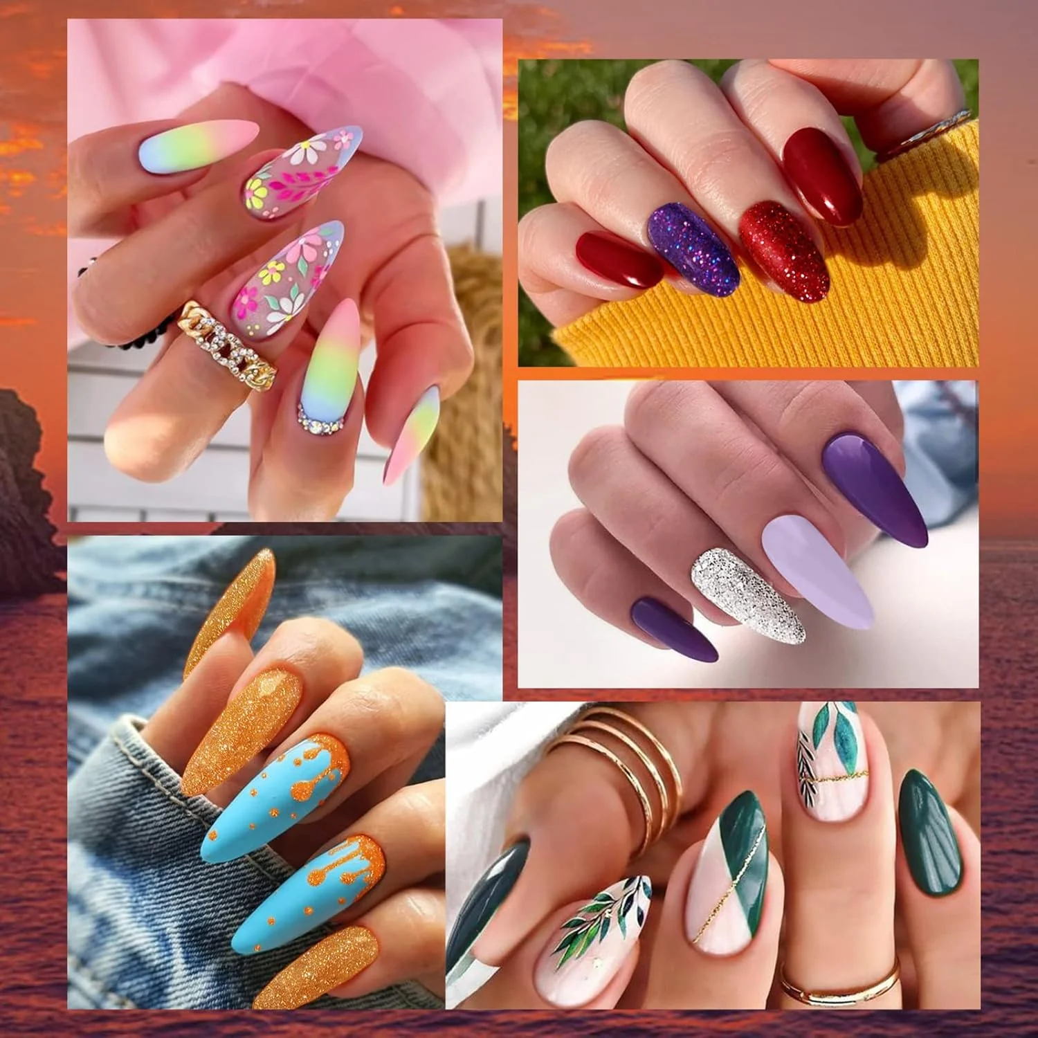 23 PCs Nail Art Acrylic Gel Nail Polish Set - Image 13