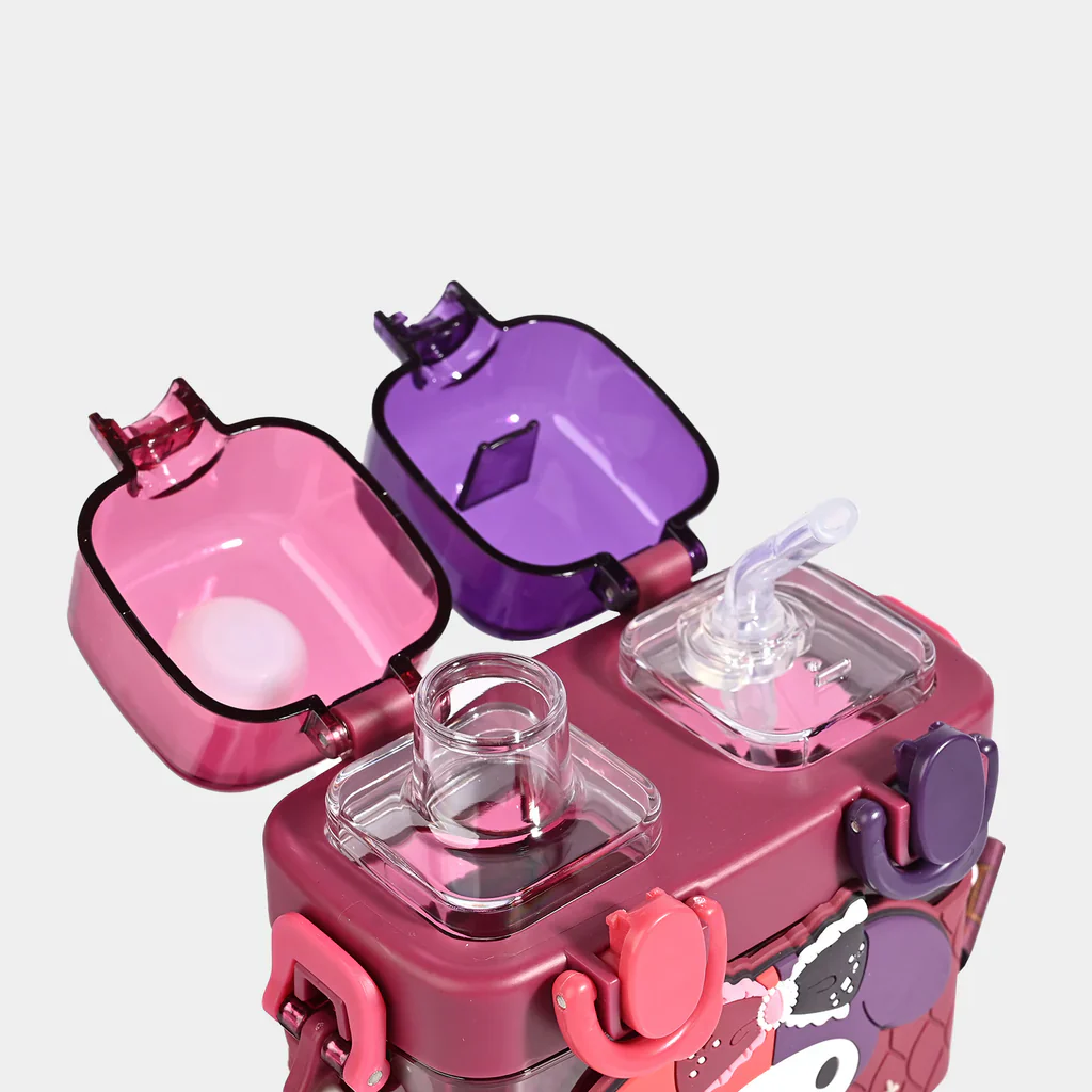 2IN1 PARTITIONED WATER BOTTLE FOR KIDS (SA2510-149)Mini RED - Image 5