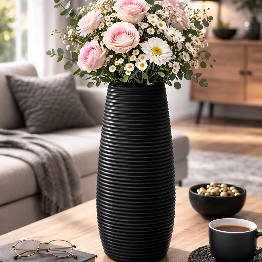 2PCs Nordic Style Vase Container (SA2510-097)Black