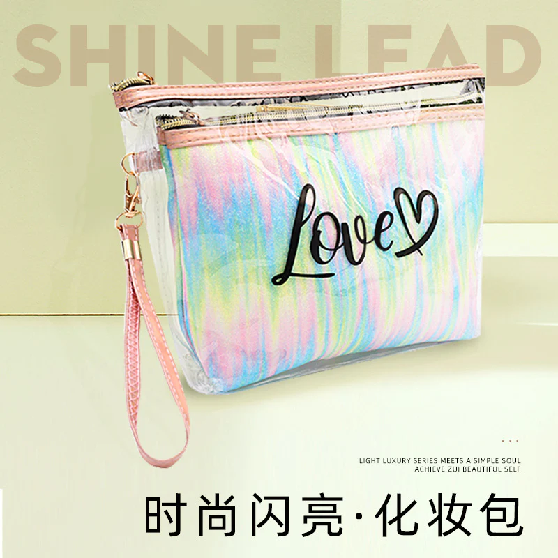 2PCs Portable Makeup Organizer Bag-LOVE(SA2405-125) - Image 18