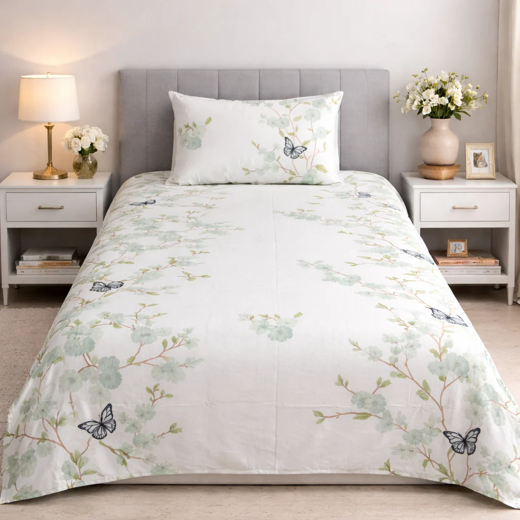 2Pcs Single Bed Sheet-DB163