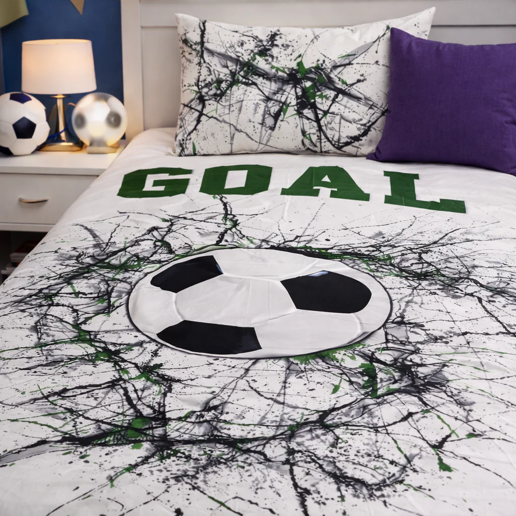 2Pcs Single Bed Sheet-Goal - Image 3