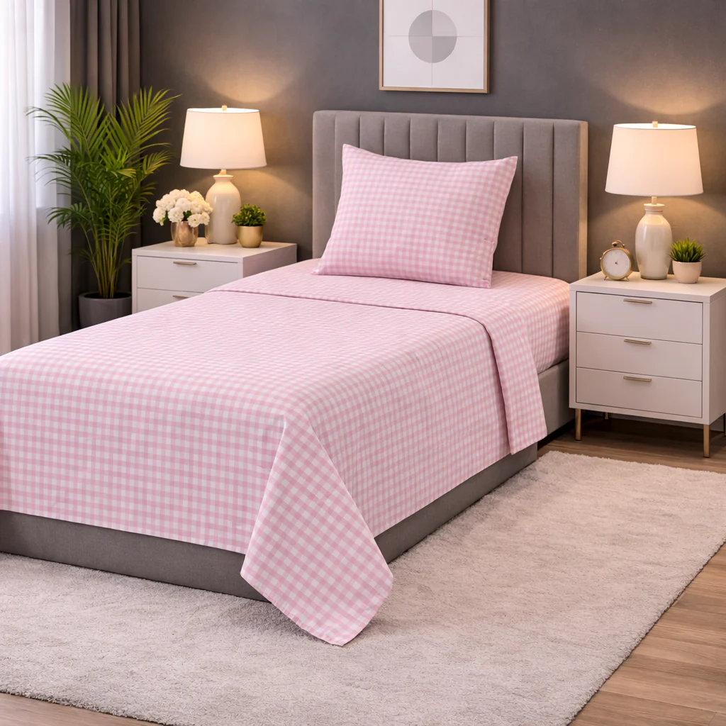 2Pcs Single Bed Sheet-SB337 - Image 2