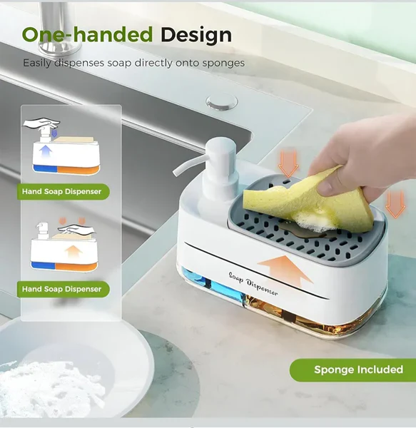 3-in-1 Hand and Dish Soap Dispenser (SA2510-013) - Image 4