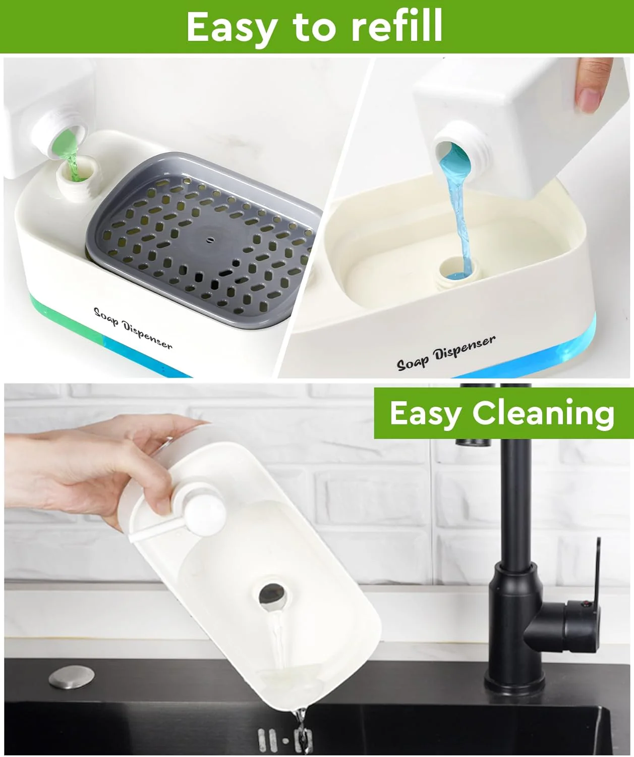3-in-1 Hand and Dish Soap Dispenser (SA2510-013) - Image 9