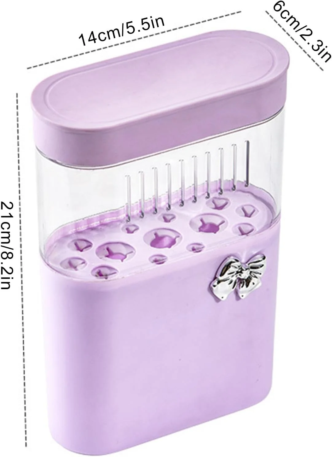 3 in 1 Makeup Brush Cleaning Box-Lilac - Image 3