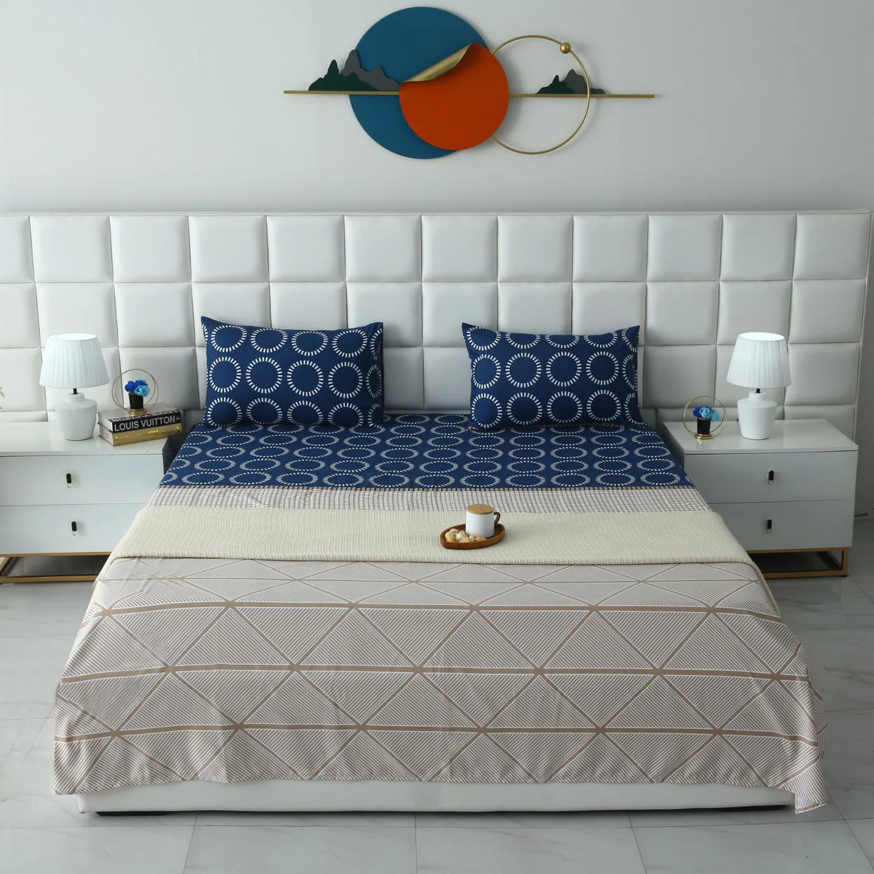 3 PCs Bed Sheet-Starry Nights