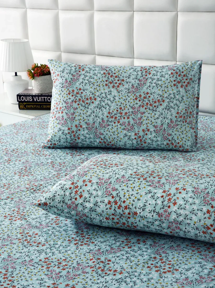 3 PCs Double Bed Sheet-Alabaster - Image 2