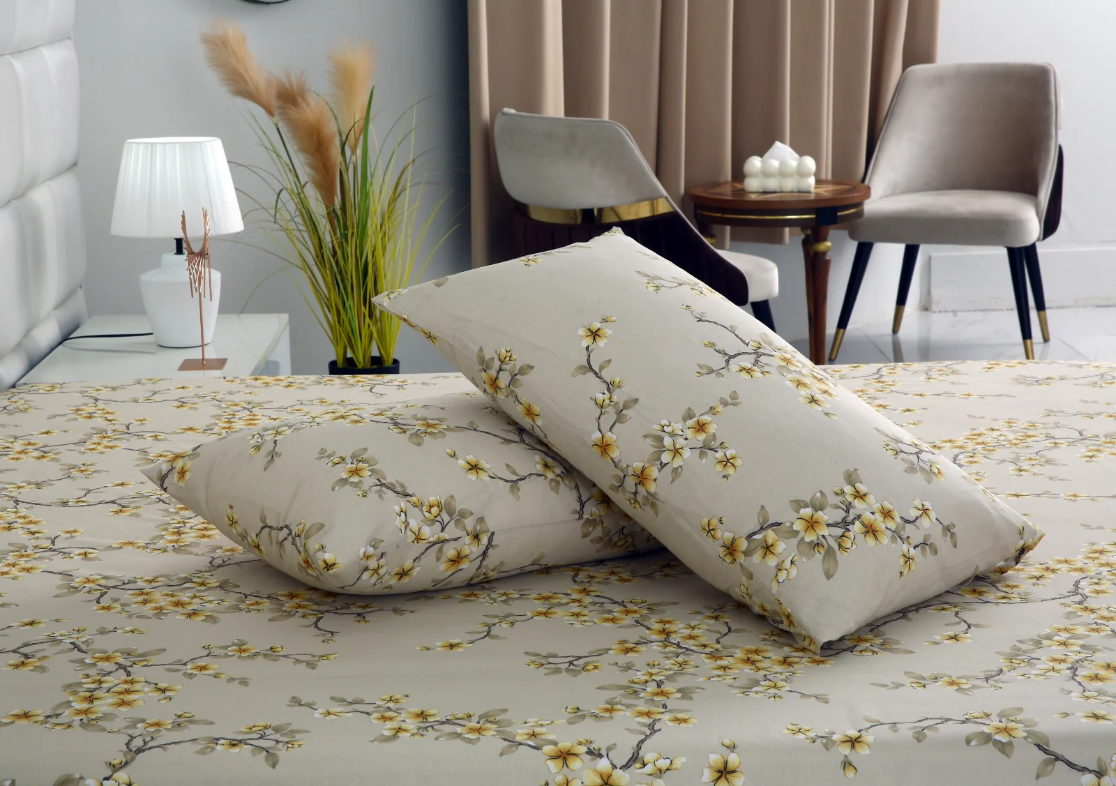 3 PCs Double Bed Sheet-DB-243 - Image 7