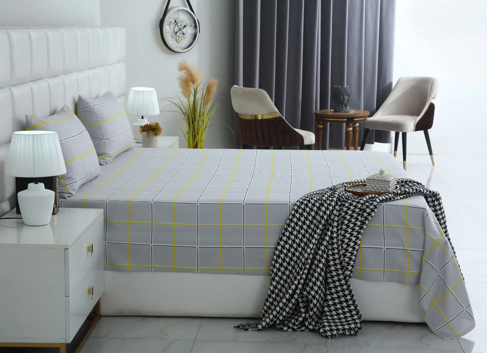 3 PCs Double Bed Sheet-DB137 - Image 3