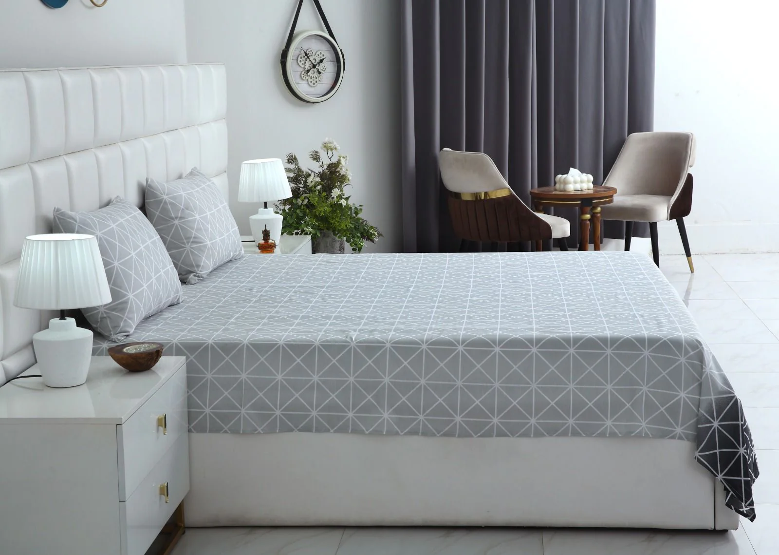 3 PCs Double Bed Sheet-DB137 - Image 6