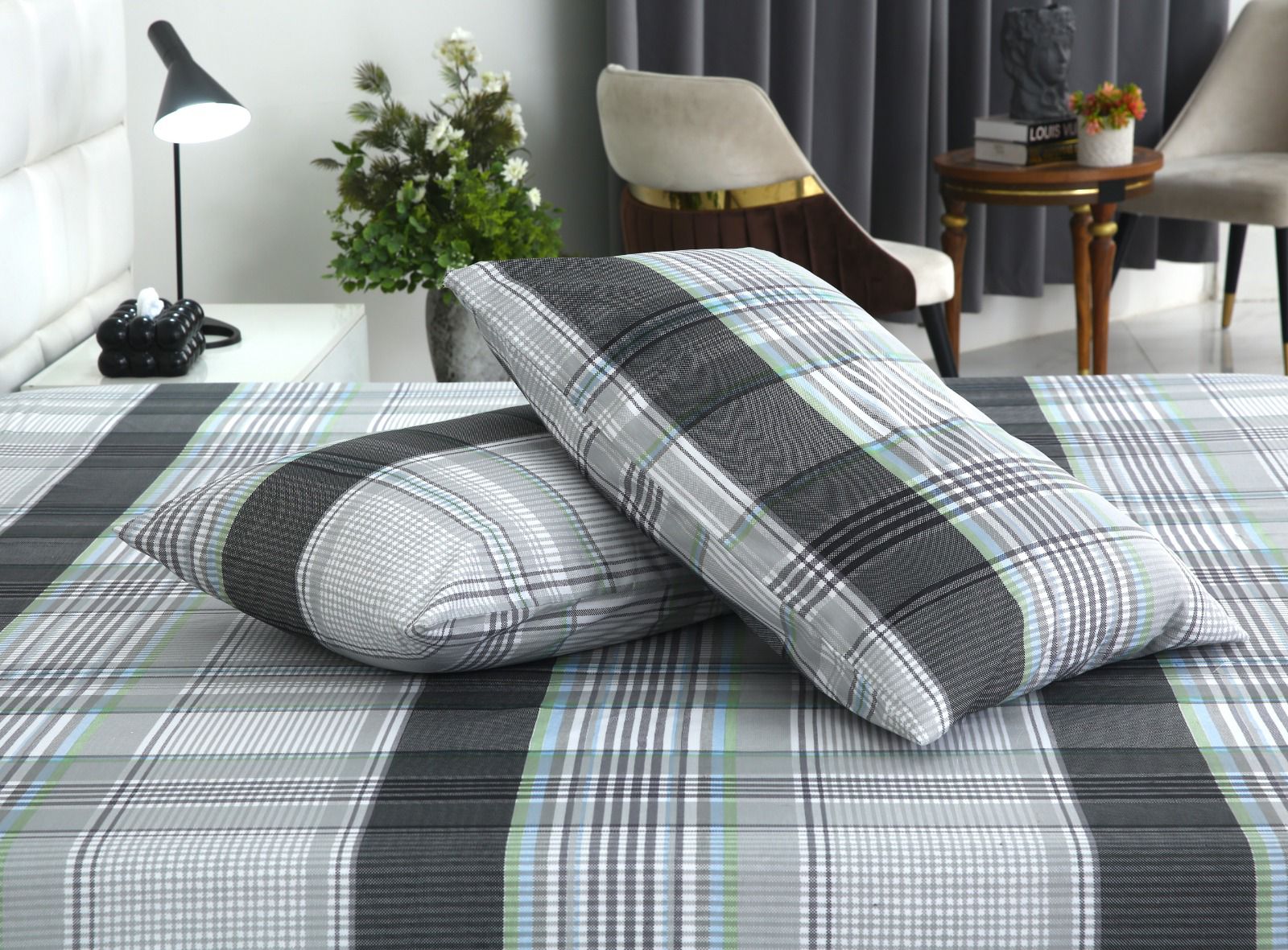3 PCs Double Bed Sheet-DB196 - Image 6