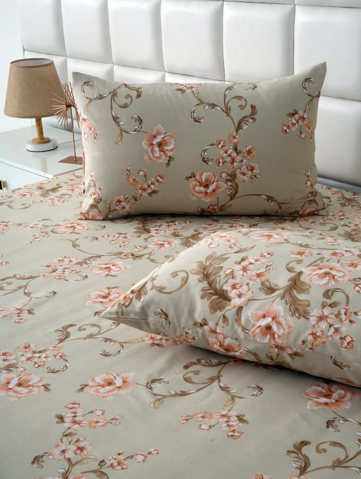 3 PCs Double Bed Sheet-DB247 - Image 5