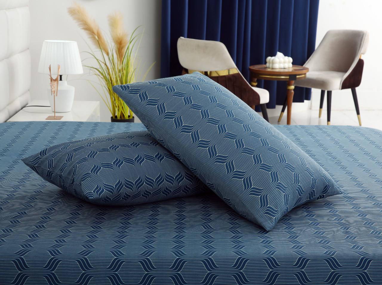 3 PCs Double Bed Sheet-DB253 - Image 6