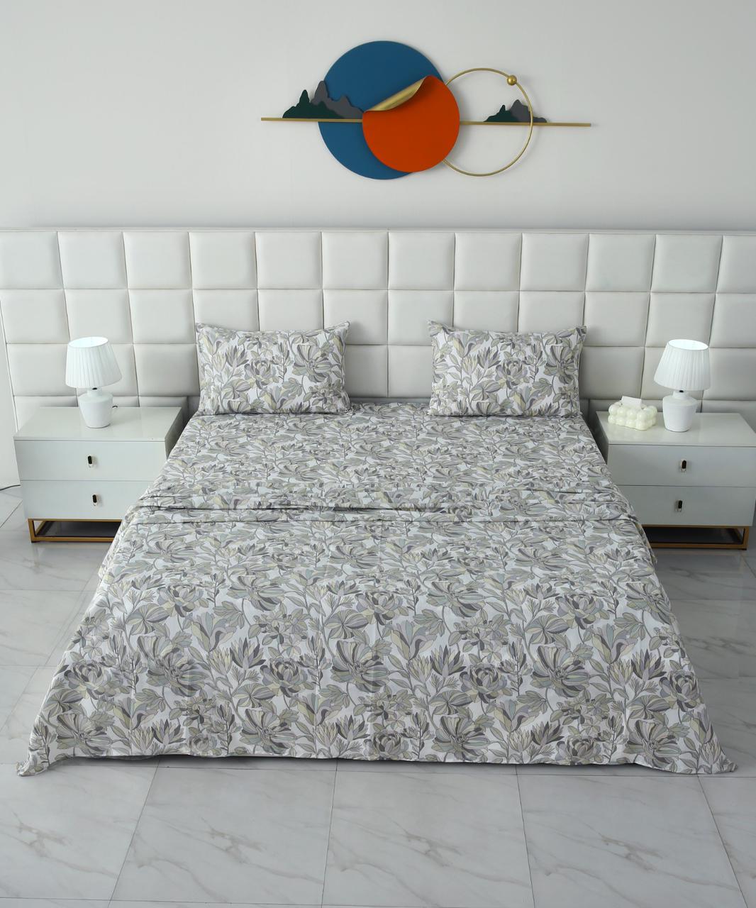 3 PCs Double Bed Sheet-DB265 - Image 4