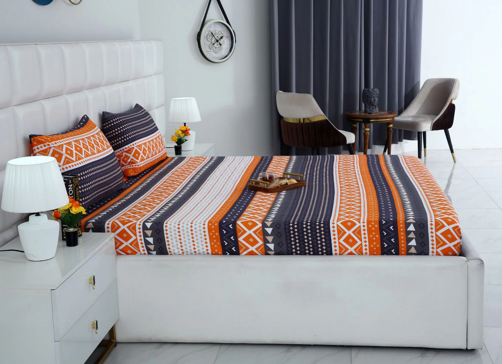 3 PCs Double Bed Sheet-Mexican Style - Image 3