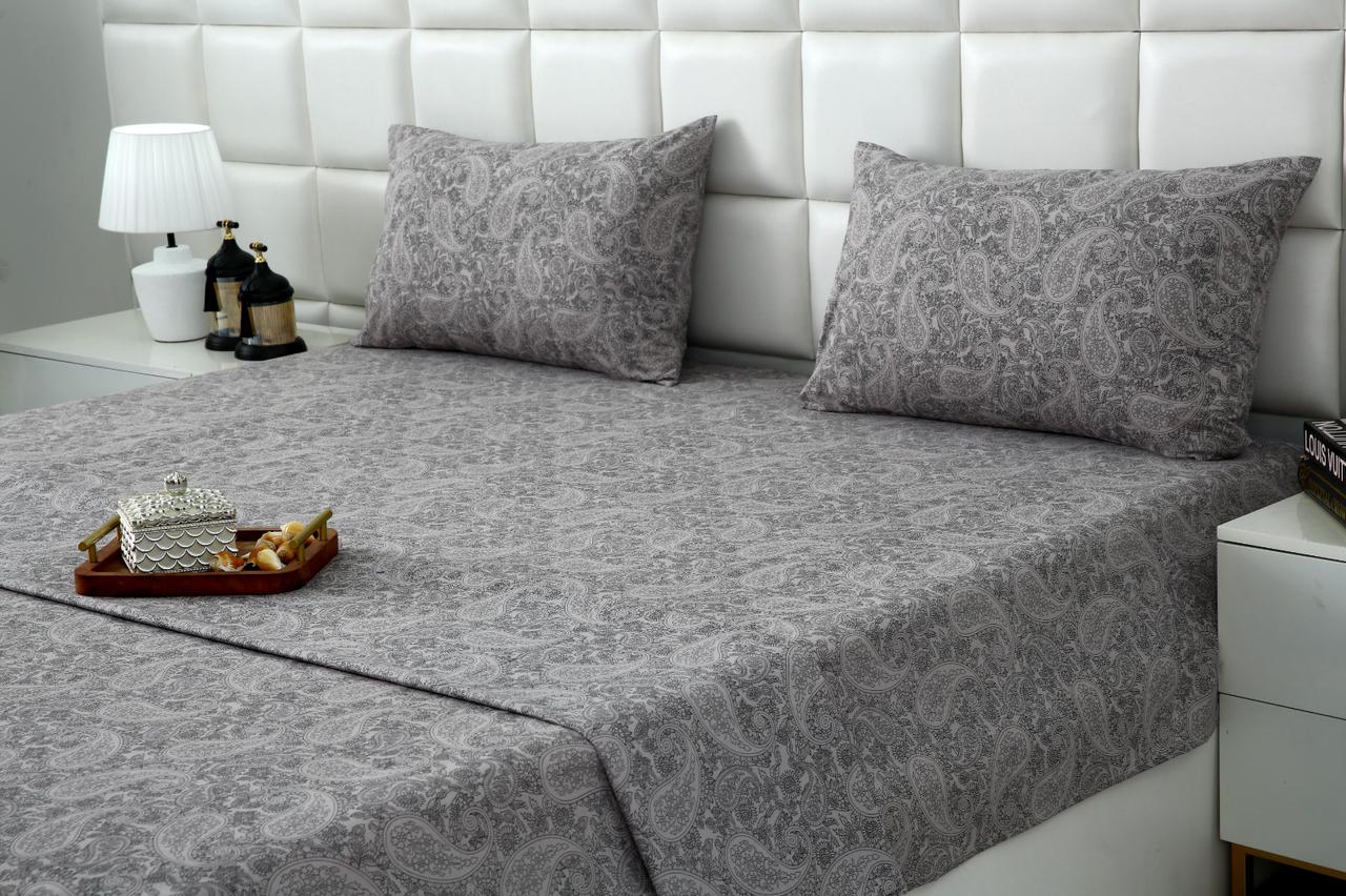 3 PCs Double Bed Sheet With Same Packing-Intricate floral - Image 5