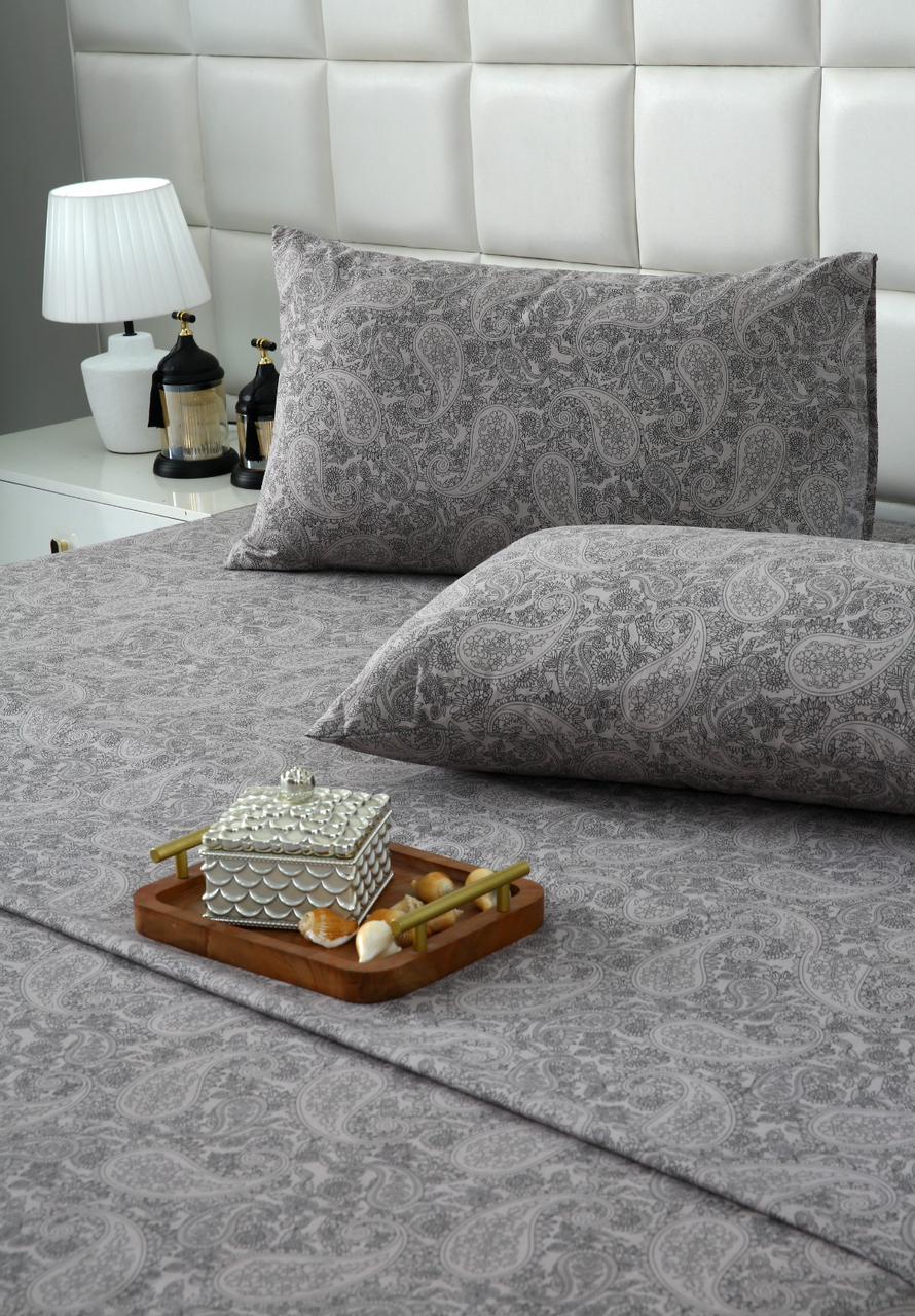 3 PCs Double Bed Sheet With Same Packing-Intricate floral - Image 8