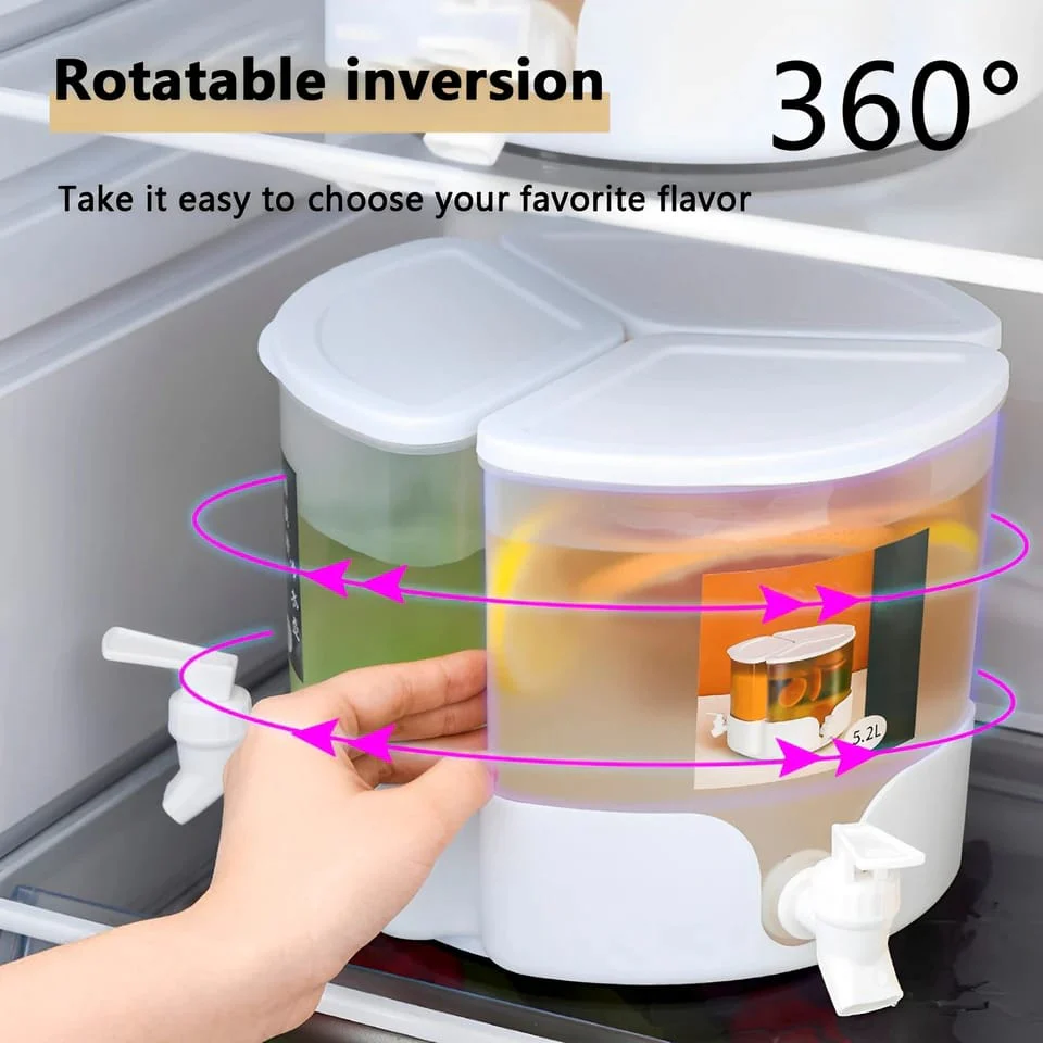 3 Portions 360° Rotatable Juice 5453 Dispenser - Image 44
