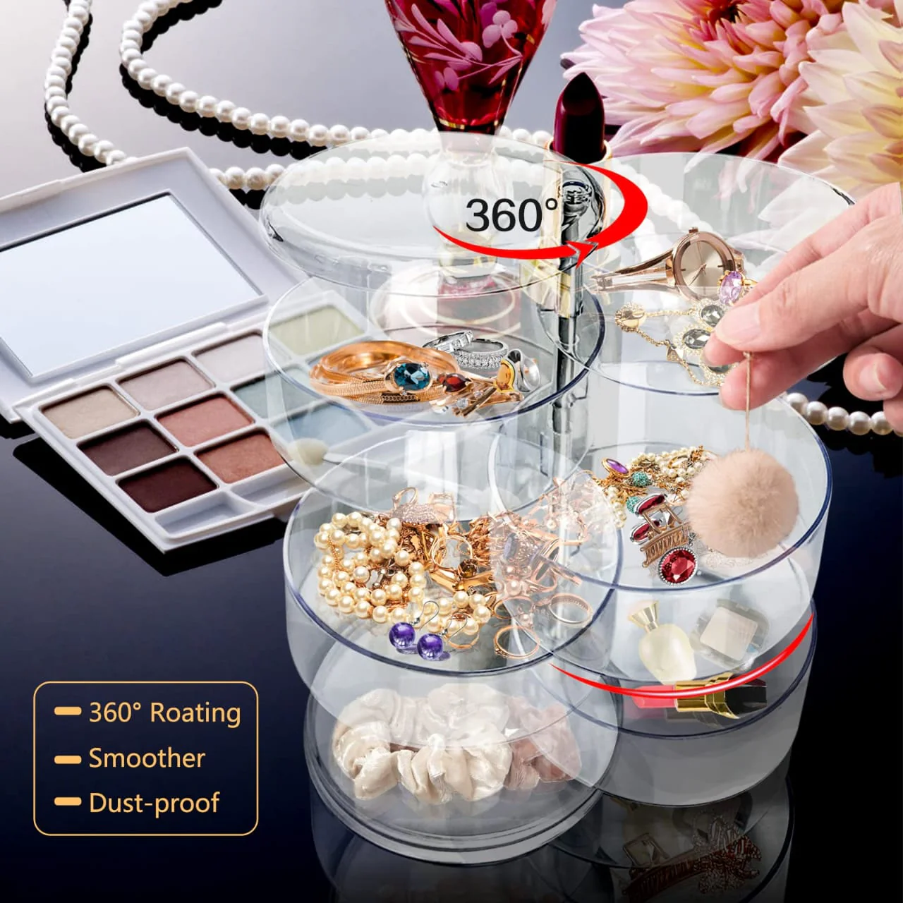 360° Rotatable Jewelry Organizer-SA2411-58 - Image 10