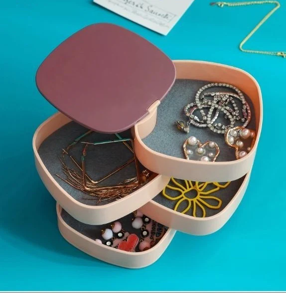 360° Rotatable Jewelry Organizer With Mirror-SA2408-190 - Image 11