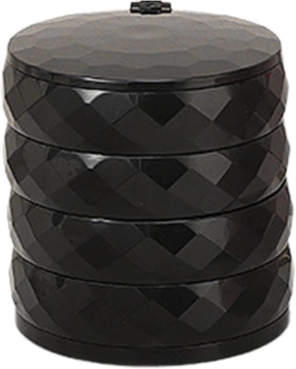 360° Rotatable Jewelry Organizer With Mirror-SA2411-52(Black) - Image 4