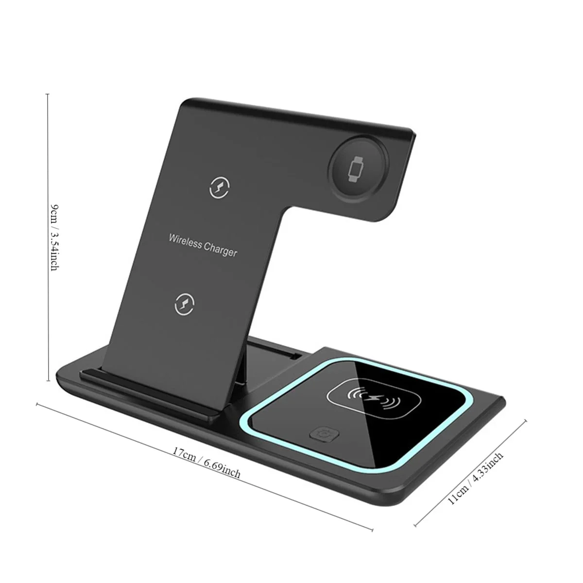 3 in 1 Wireless Fast Charging Stand-SA2408-282 - Image 5