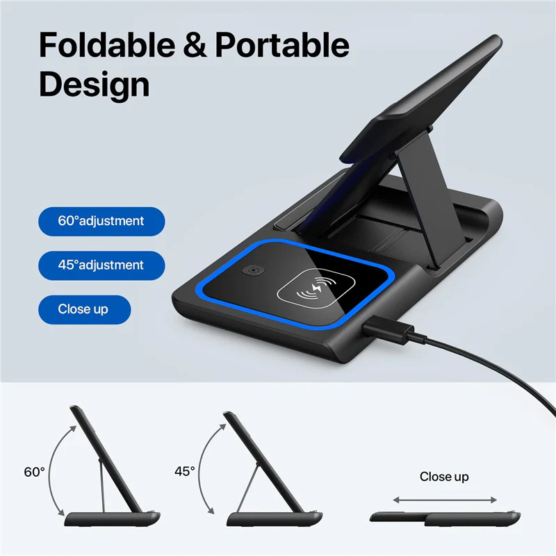 3 in 1 Wireless Fast Charging Stand-SA2408-282 - Image 9