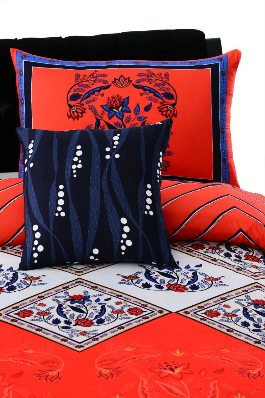 3 PCs Digital Printed Bed Sheet-ADPB-02 - Image 3
