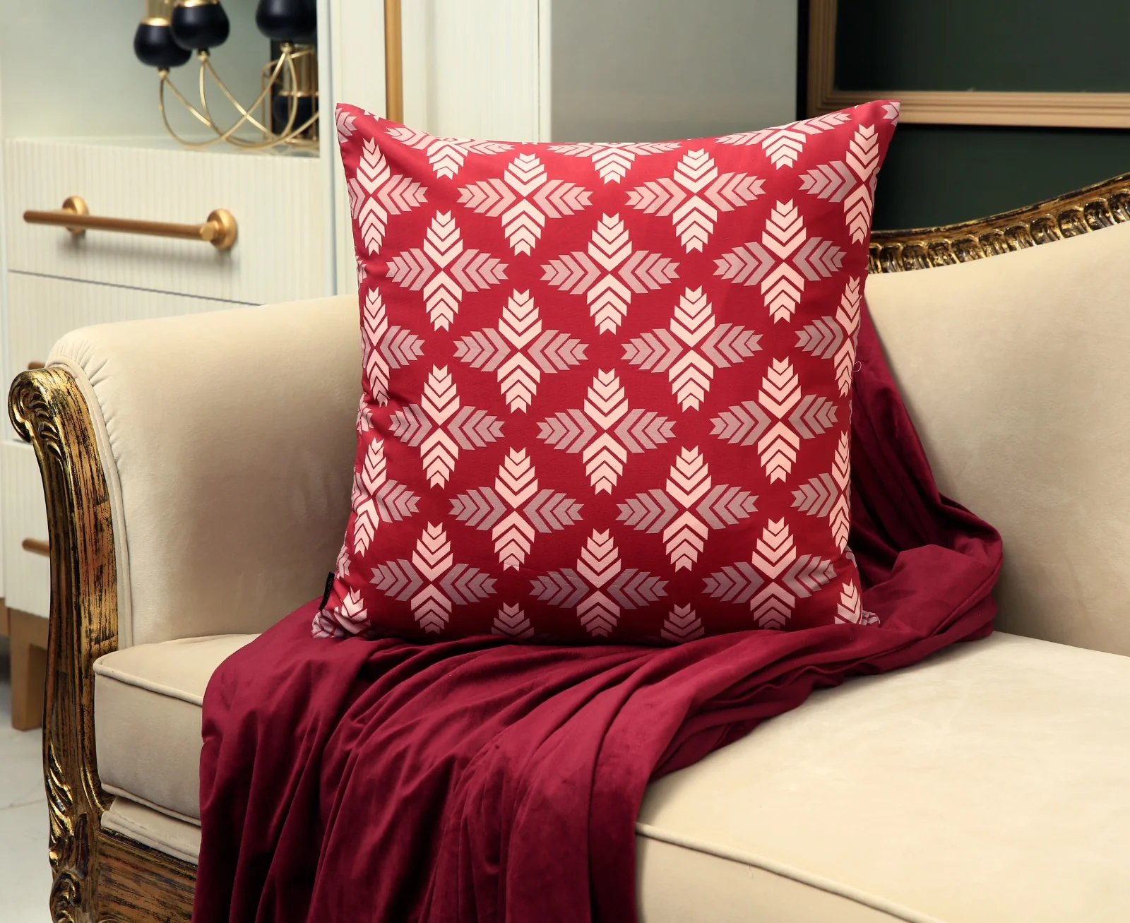 4 PCs Digital Printed Cotton Cushions-Ethnic - Image 2
