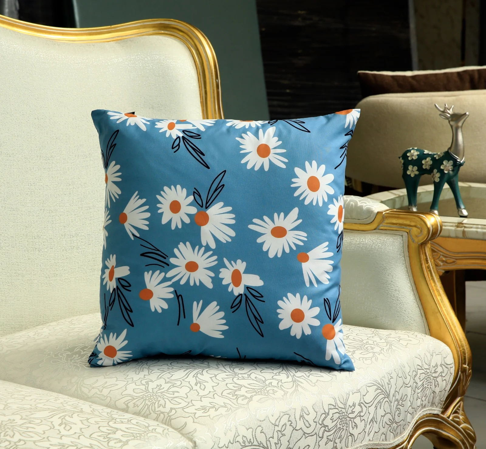 4 PCs Digital Printed Cotton Cushions-Jazmin - Image 6
