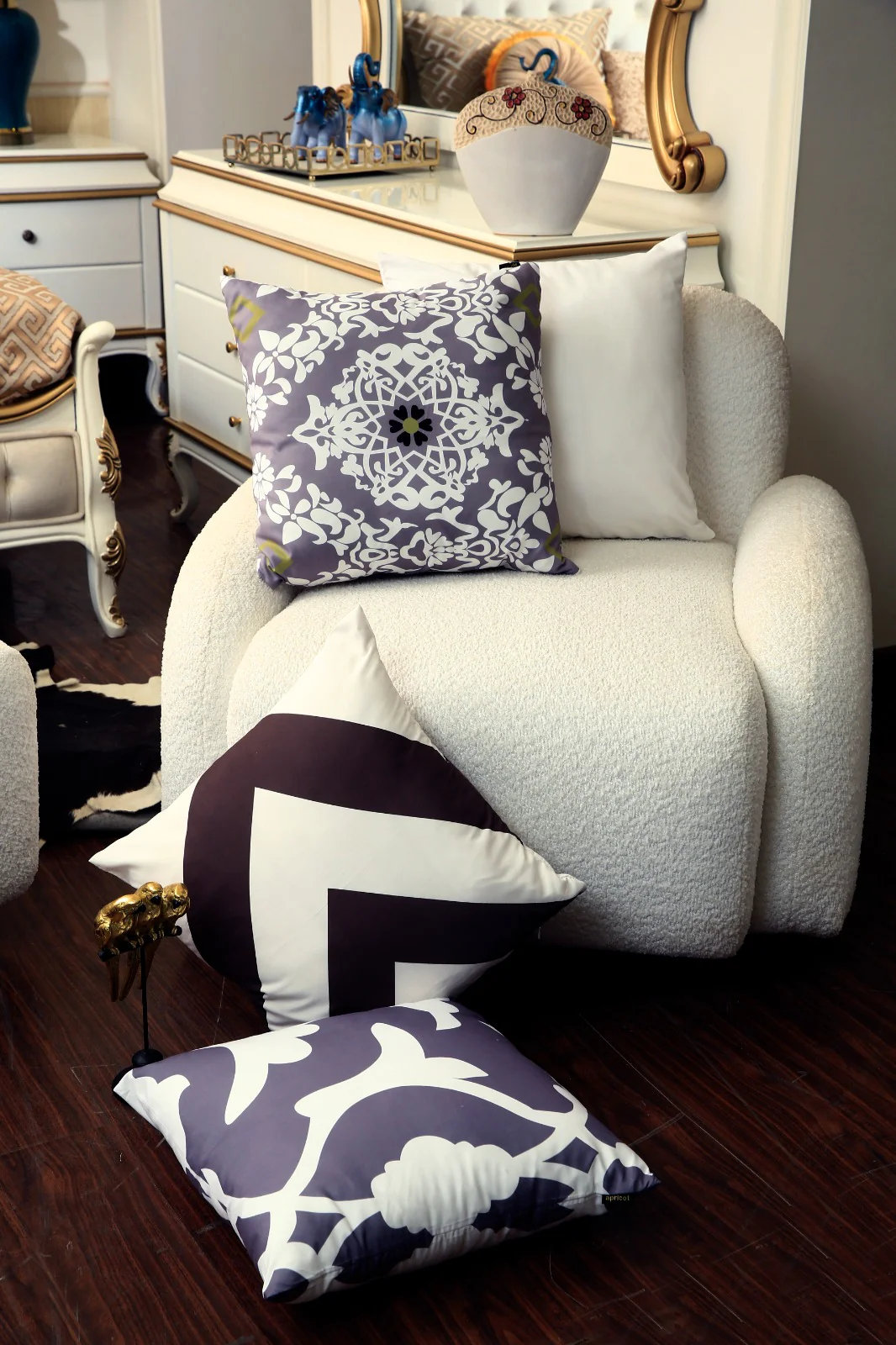 4 PCs Digital Printed Cotton Cushions-Moroccan Style - Image 5