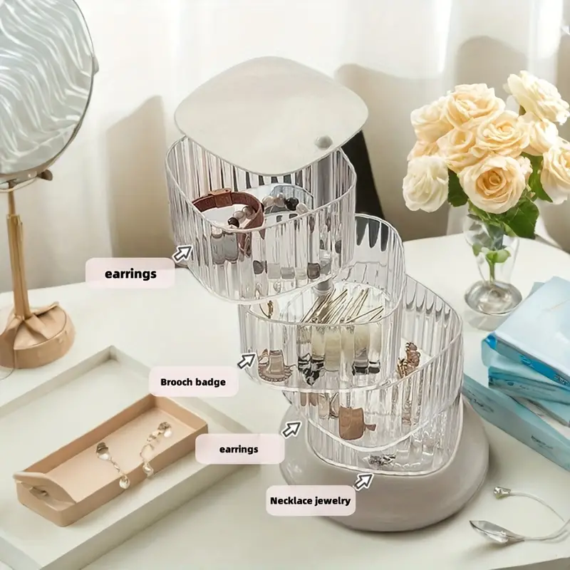 4 Tier Transparent Jewelry15293 Organizer - Image 6