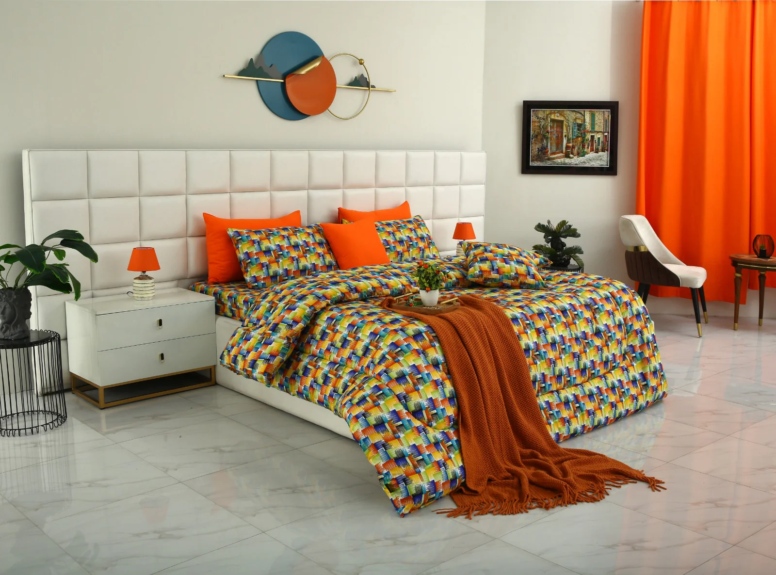 5 PCs Single Razai Set-Coral Rush - Image 6