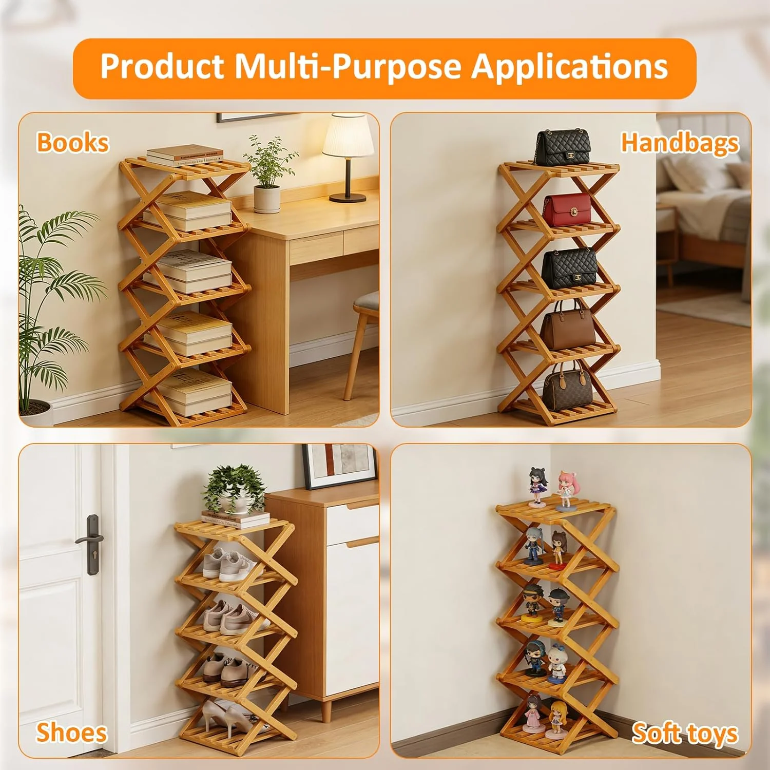 5 Tier Bamboo Shoe Rack (SA2510-051) - Image 4