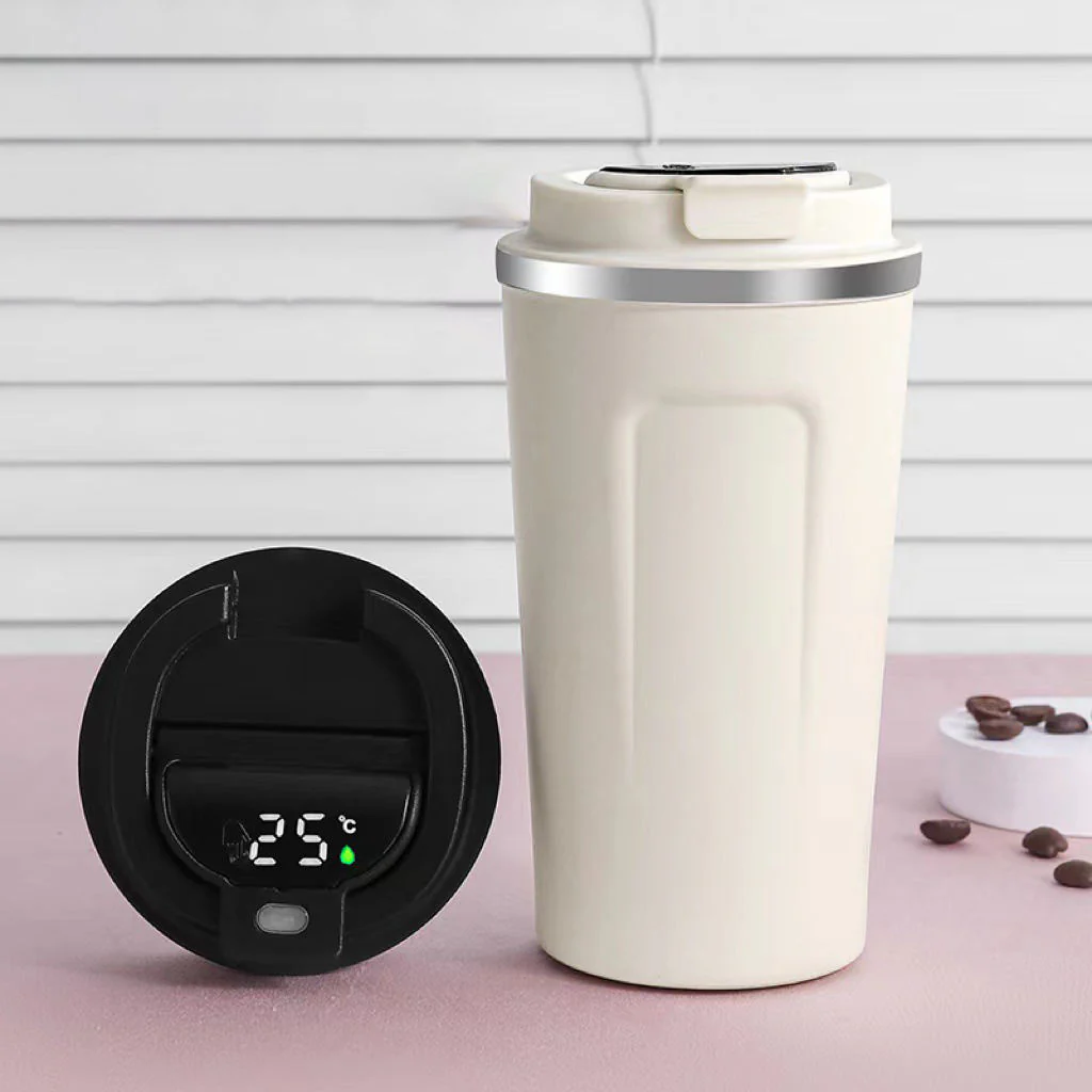 510ML Thermo Coffee Mug  with Hermetic Temperature (SA2510-074)White - Image 4