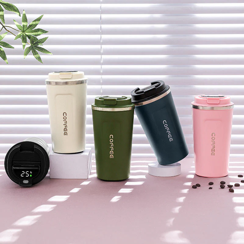 510ML Thermo Coffee Mug with Hermetic Temperature (SA2510-074)Olive - Image 10