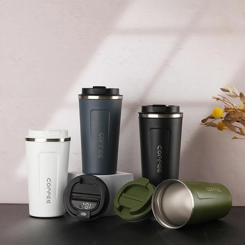 510ML Thermo Coffee Mug with Hermetic Temperature (SA2510-074)Olive - Image 9