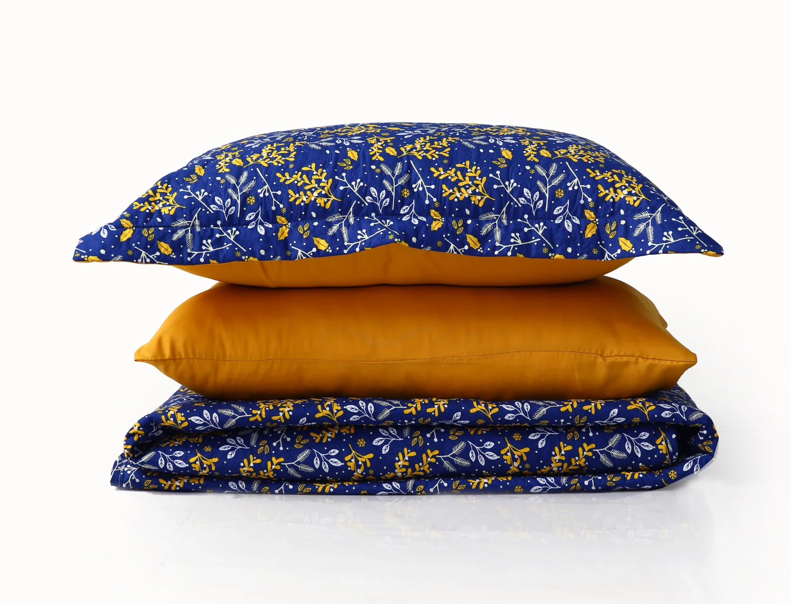 6 PCs Printed Bed Spread Set-Daffodil - Image 16