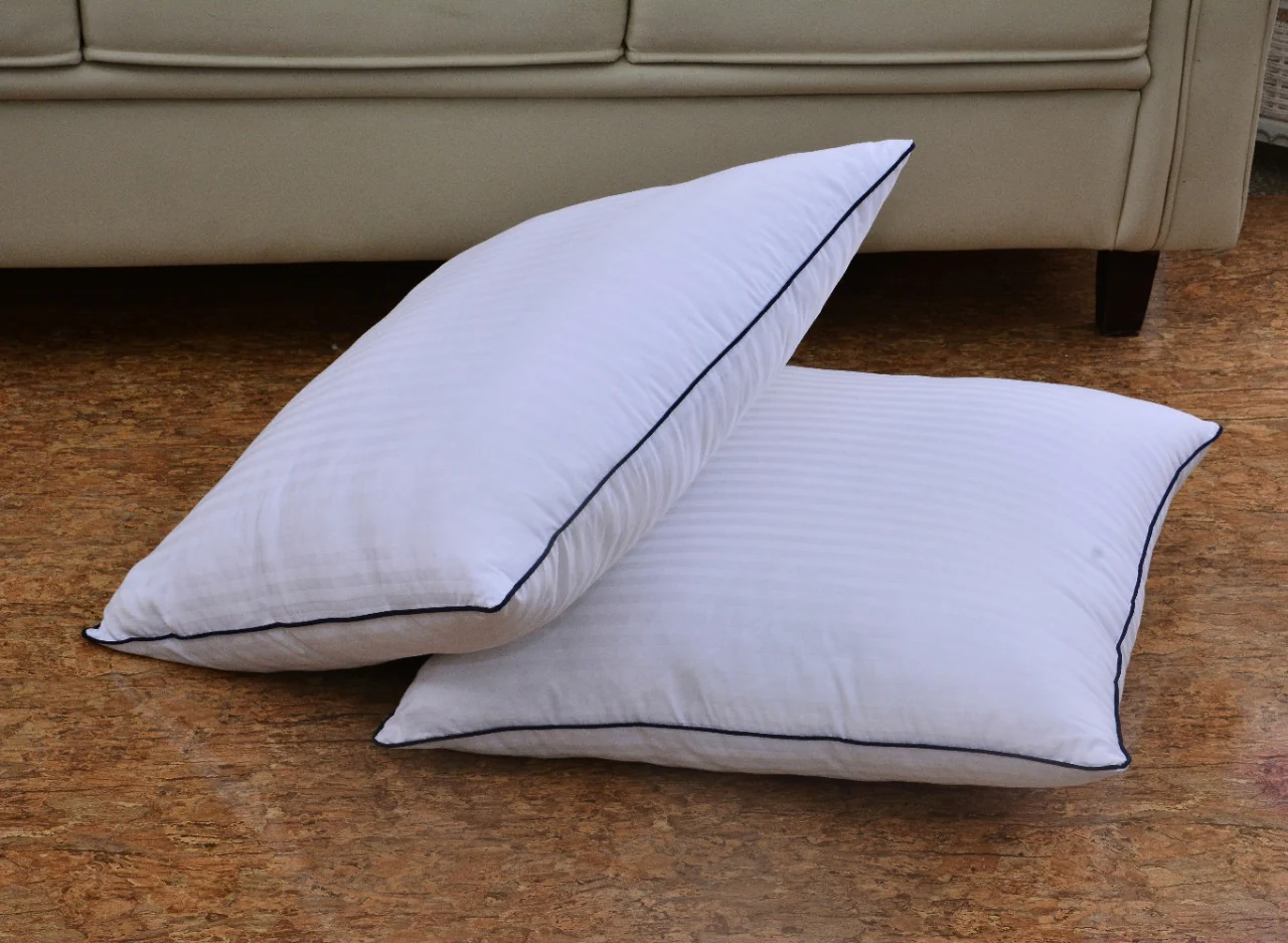 6 PCs Satin Pillows *2 Bed Cushion *2 & Floor Cushion *2 Set-White - Image 4